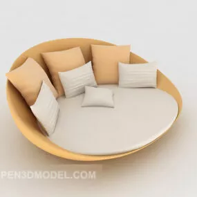 Personality Home Round Multiplayer Sofa 3d model