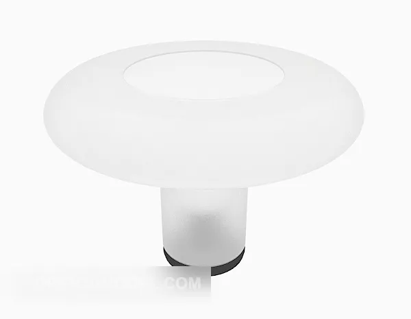 Personality Home Simple White Table Lamp 3d model Personality Home Simple White Table Lamp 3d model