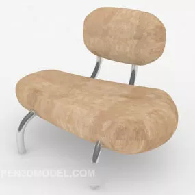 Personality Light Brown Chair 3d model