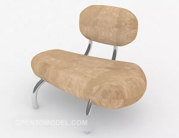 Personality Light Brown Chair 3d model Personality Light Brown Chair 3d model
