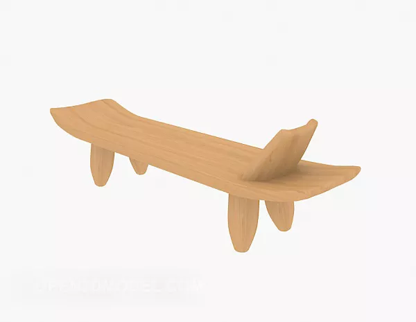Modern Stylized Log Bench 3d model Modern Stylized Log Bench 3d model