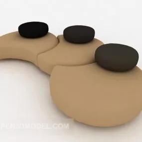 Personality Modern Multiplayer Sofa 3d model