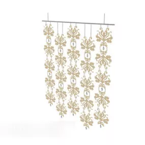 Furniture Art Pattern Curtain Decor 3d model