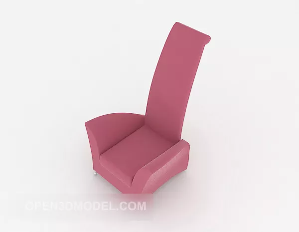 Home Modern Pink Sofa 3d model Home Modern Pink Sofa 3d model