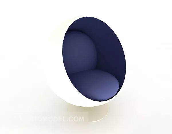 Personality Round Single Sofa 3d model Personality Round Single Sofa 3d model