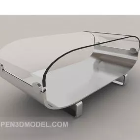 Curved Glass Coffee Table 3d model