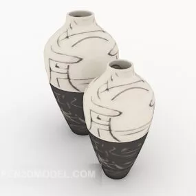 Simple Porcelain Vase 3d model