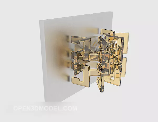 Simple Wall Lamp Furniture 3d model Simple Wall Lamp Furniture 3d model