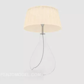 Personality Simple Yellow Table Lamp 3d model