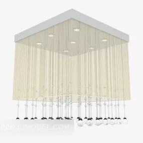 Personality Square Chandelier 3d model