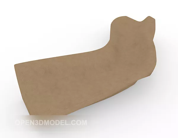 Brown Wood Sofa Design 3d model Brown Wood Sofa Design 3d model