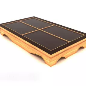 Home Wooden Coffee Table 3d model