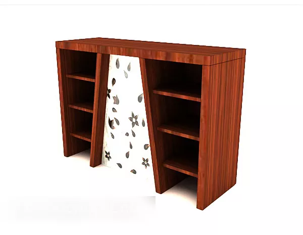 Modern Wooden Display Cabinet V1 3d model Modern Wooden Display Cabinet V1 3d model