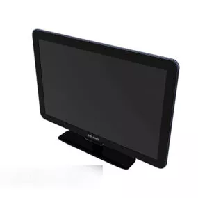 Flat Philips Tv 3d model
