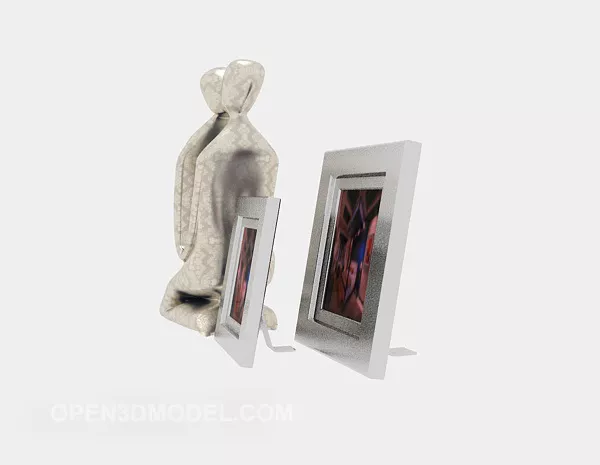 Photo Frame Tableware Decoration 3d model Photo Frame Tableware Decoration 3d model