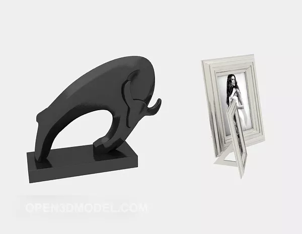 Photo Frame, Set-up 3d model Photo Frame, Set-up 3d model