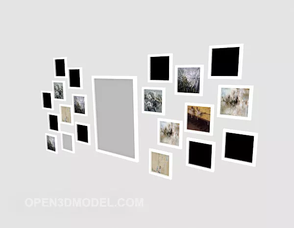 Carved Frame Muslim Style 3d model