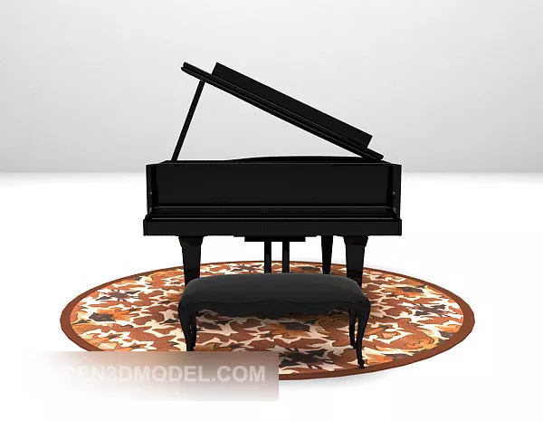 Traditional Chinese Ruan Instrument 3d model
