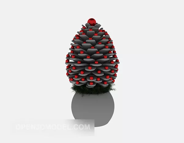 Pine Trees Landscape 3d model