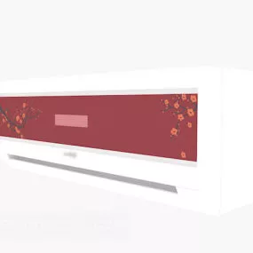 Pink Air Conditioning Unit 3d model