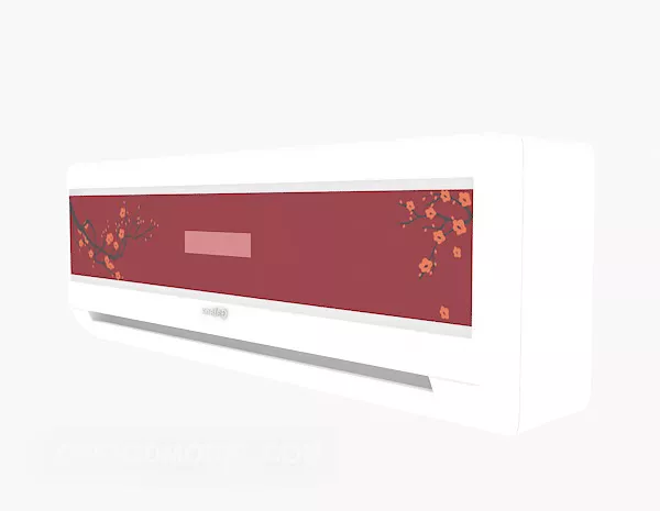 Vertical Air Conditioning Wide Unit 3d model