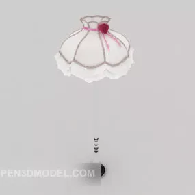 Pink Warm Floor Lamp 3d model