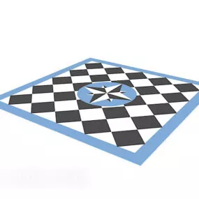 Plaid Carpet 3d model