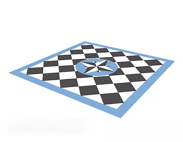 Plaid Carpet 3d model Plaid Carpet 3d model