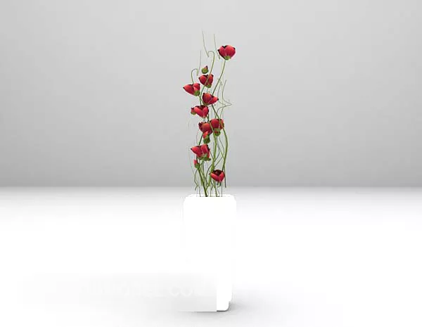 Tiny Flowers Garden Bushes 3d model