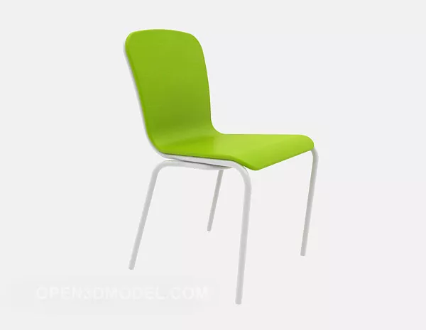 Plastic Lounge Chair Green Color 3d model Plastic Lounge Chair Green Color 3d model