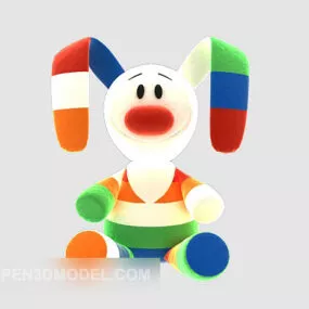 Plush Bunny Toy 3d model