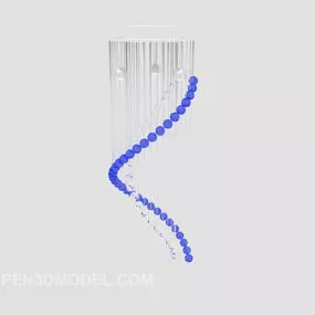 Popular Restaurant Crystal Chandelier 3d model