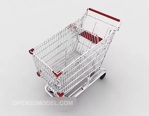 Popular Supermarket Shopping Cart 3d model Popular Supermarket Shopping Cart 3d model