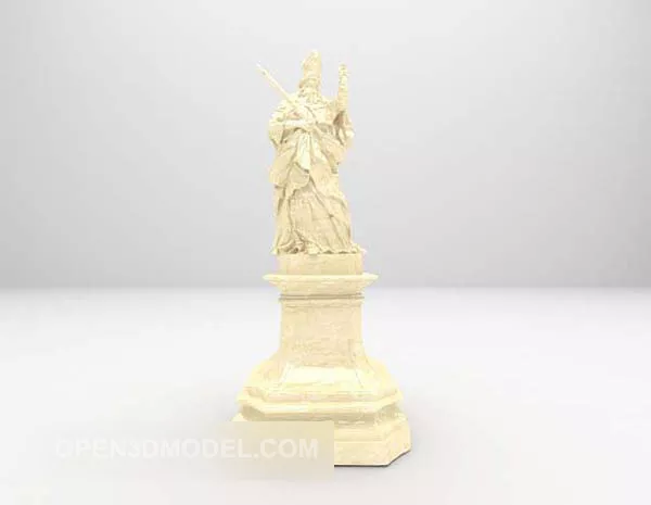 Stone Portrait Statue 3d model Stone Portrait Statue 3d model
