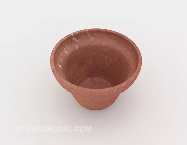 Vase Pot With Decoration Texture 3d model
