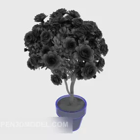 Potted Plant Office Room Decorative 3d model