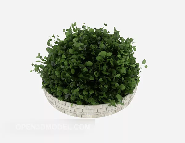 Sphere Bush Frontdoor 3d model