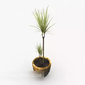 Potted Flower Slot Set 3d model
