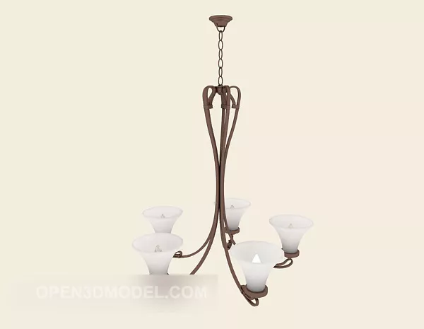 Process Jane Euro Chandelier 3d model Process Jane Euro Chandelier 3d model