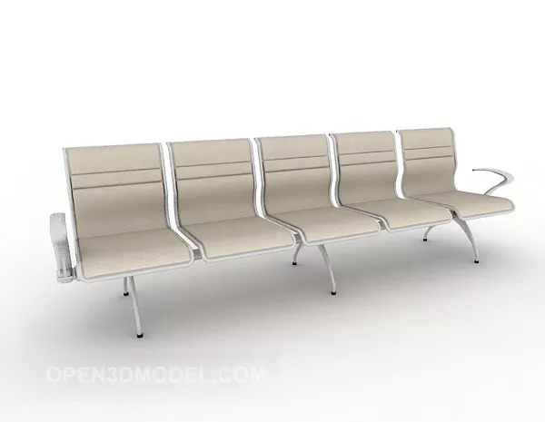 Public Multi Seaters Chair 3d model Public Multi Seaters Chair 3d model