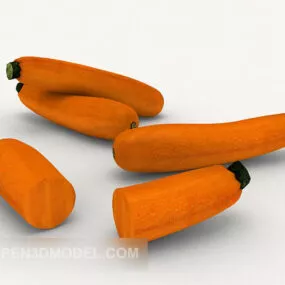 Nature Pumpkin Slice 3d model