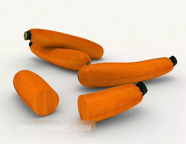 Nature Pumpkin Slice 3d model Nature Pumpkin Slice 3d model