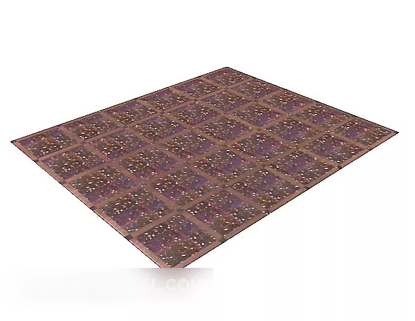 Zebra Carpet Decoration 3d model
