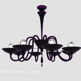 Home Purple Chandelier 3d model