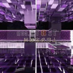 Purple Lighitng Interior 3d model