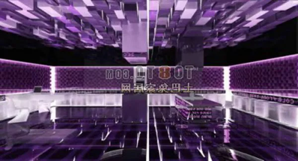 Purple Lighitng Interior 3d model Purple Lighitng Interior 3d model
