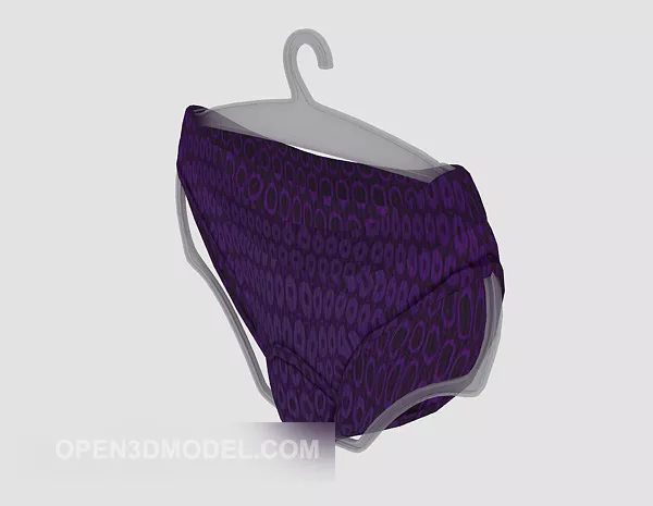 Purple Underpants 3d model Purple Underpants 3d model