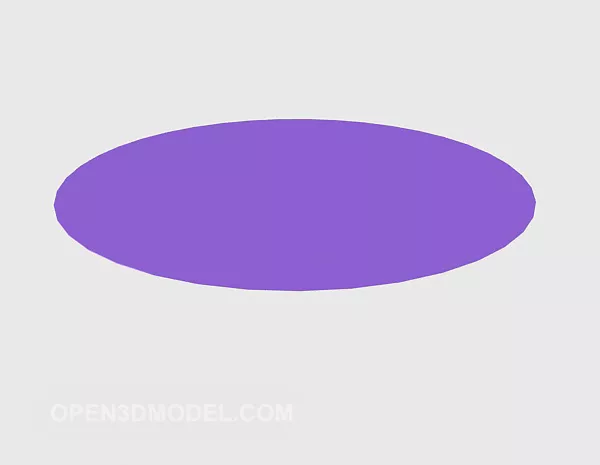 Purple Ceiling Lamp 3d model Purple Ceiling Lamp 3d model