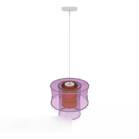 Purple Delicate Chandelier 3d model