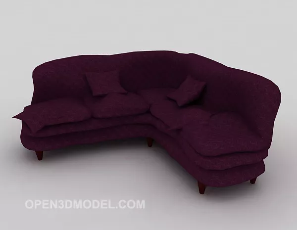 Purple Home Sofa Design 3d model Purple Home Sofa Design 3d model